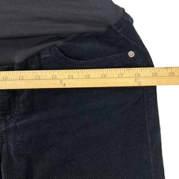 Adriano Goldschmied Maternity Jeans Womens 31 Black Corduroy Pea in a Pod Pants - Picture 9 of 14